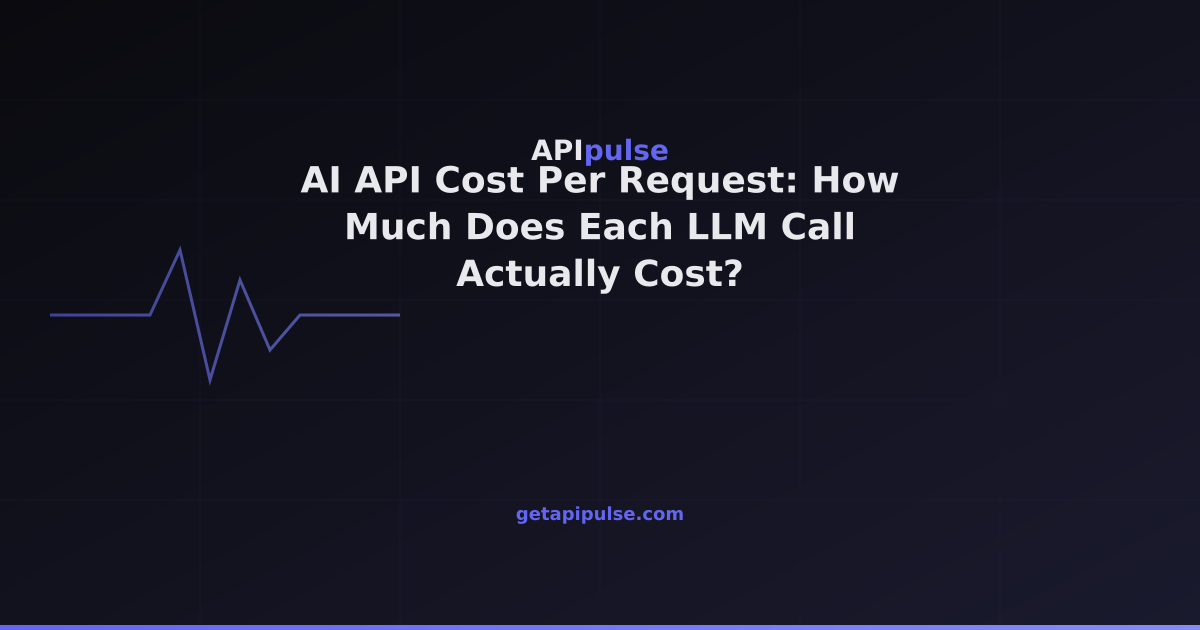 Per Pak Api AI API Cost Per Request: How Much Does Each LLM Call Actually Cost ...